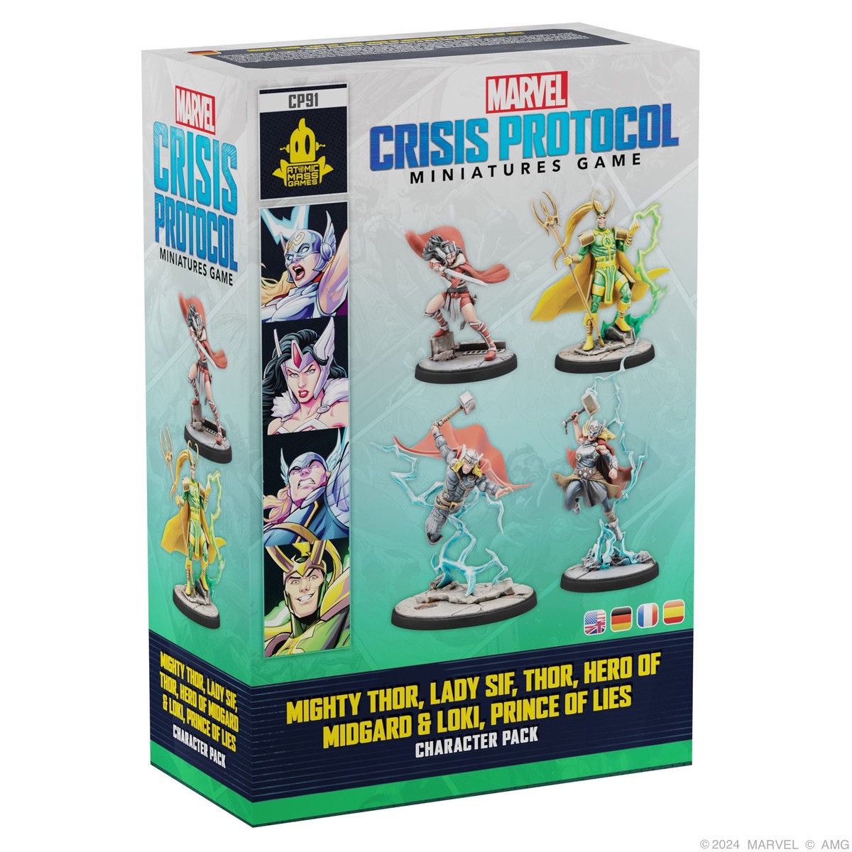 Marvel: Crisis Protocol Mighty Thor, Lady Sif, Thor, Hero of Midgard & Loki, Prince of Lies