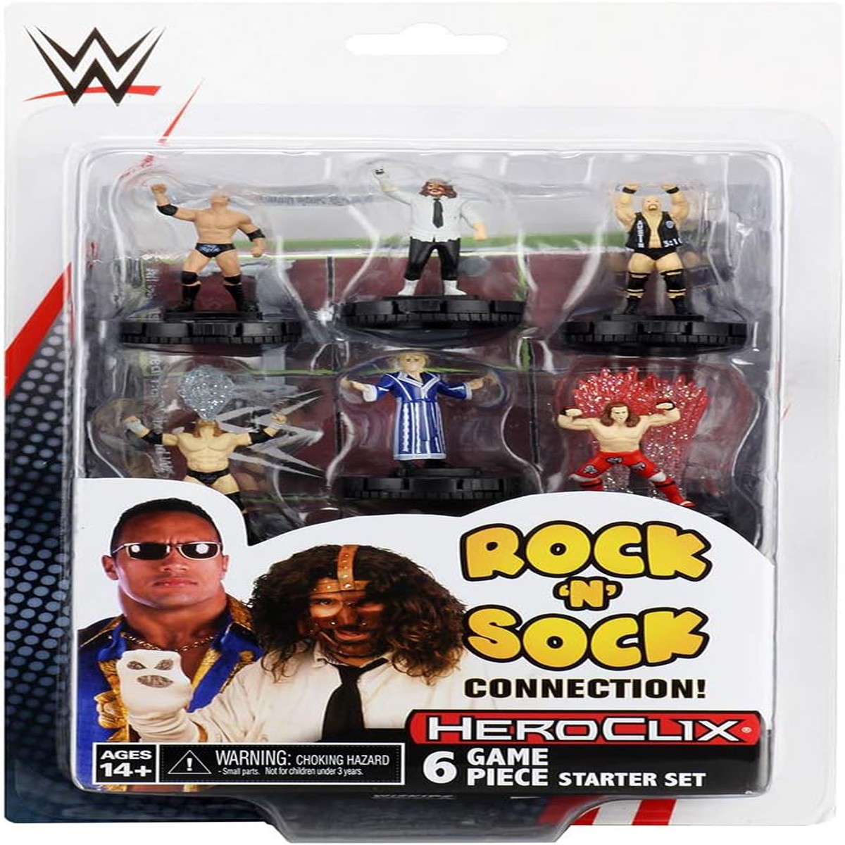 WWE HeroClix with the Rock n Sock Connection Starter Set