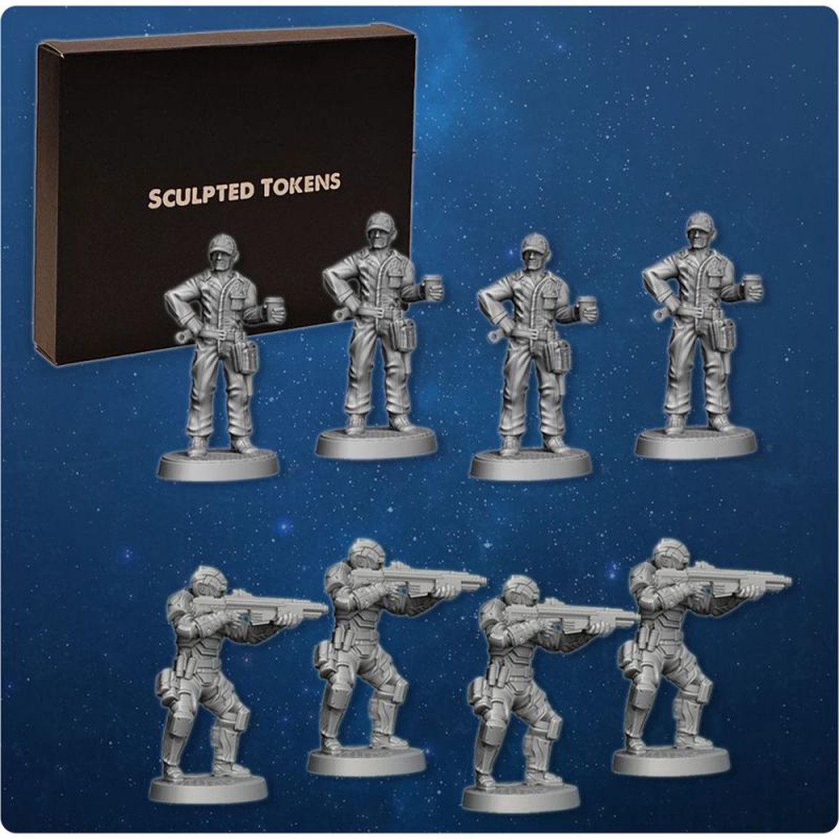 Earth Under Siege: Flashpoint Sculpted Tokens
