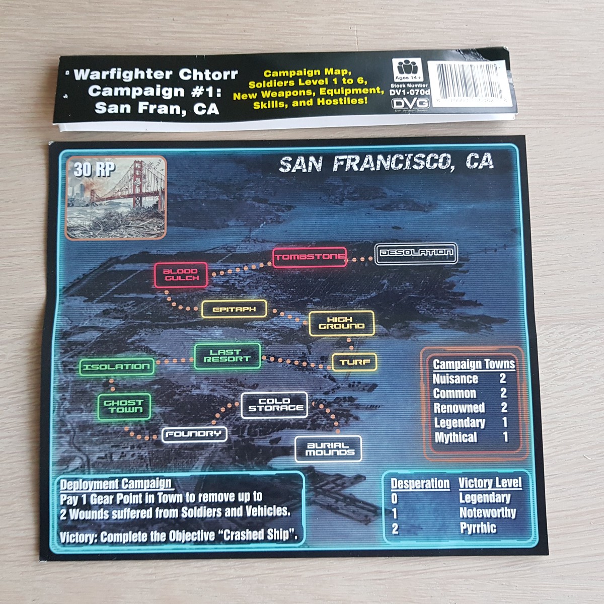 Warfighter: Chtorr Campaign Expansion #1 San Francisco, CA