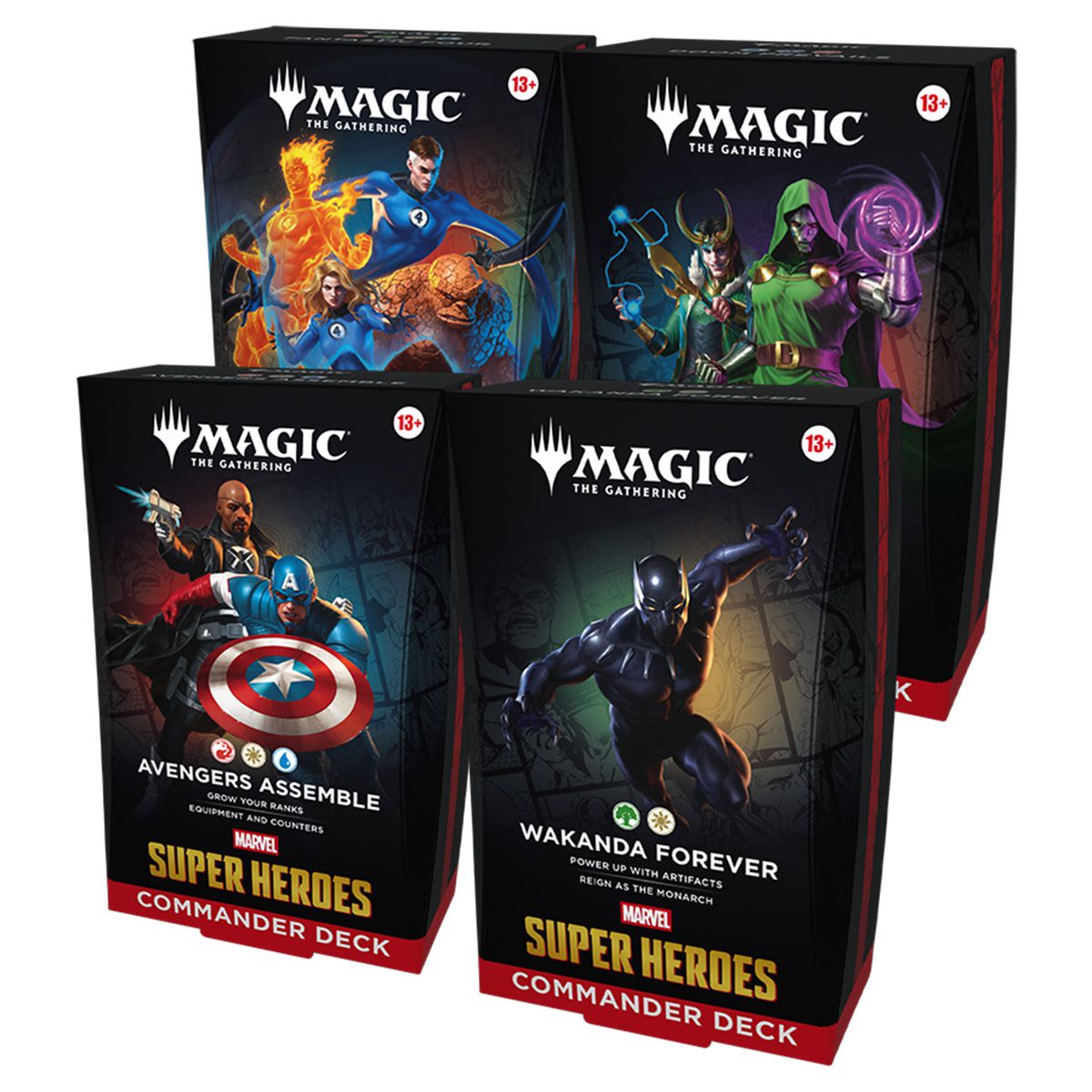 Magic: the Gathering - Marvel Super Heroes - Commander Deck (Set of 4)