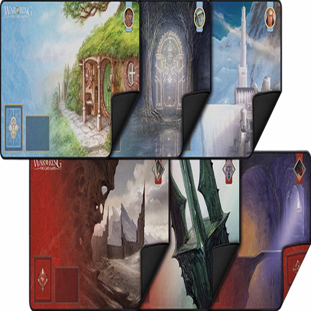 War of the Ring The Card Game: Deluxe Playmats Complete Set *PRE-ORDER*