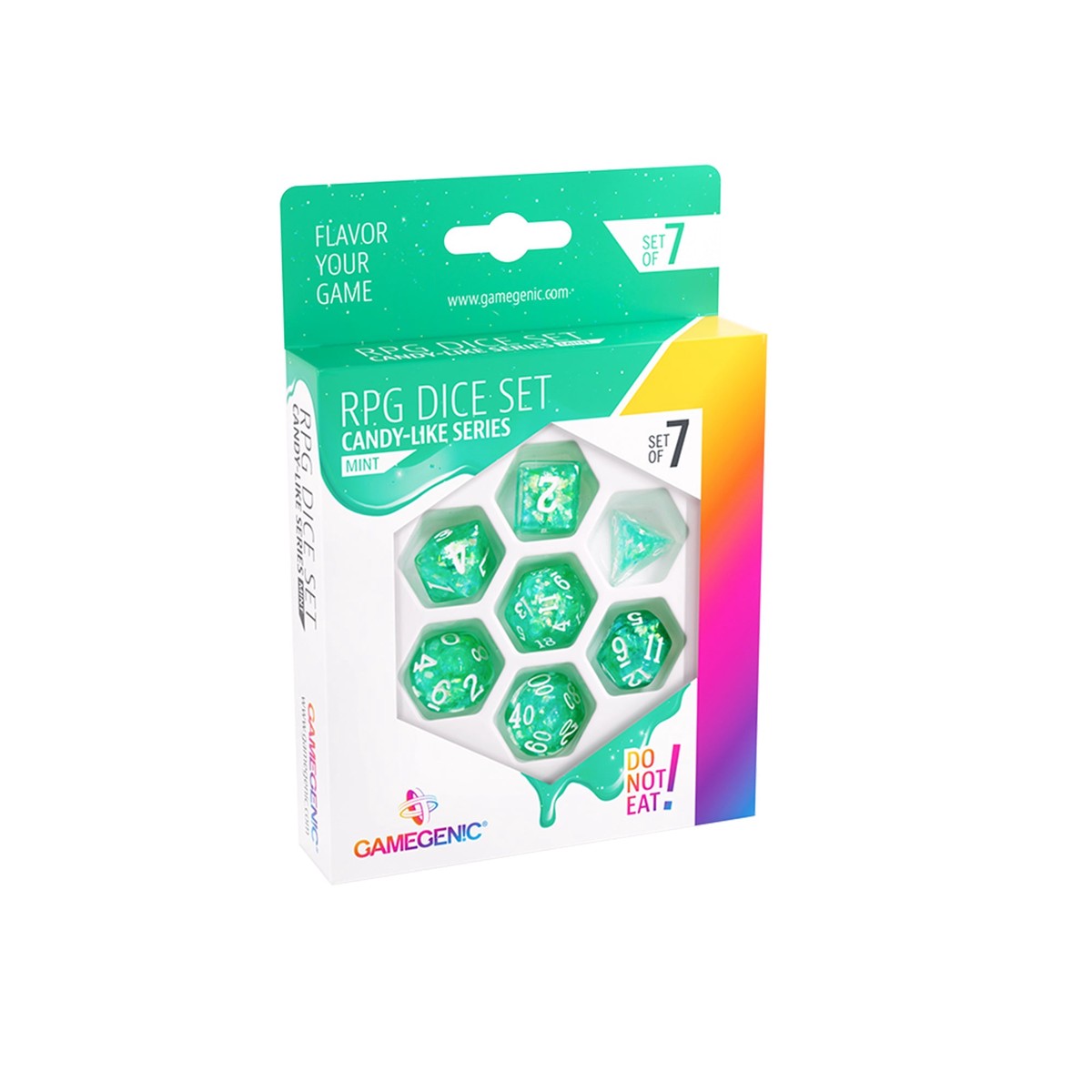 Gamegenic: Candy-like Series: Mint RPG Dice Set (7pcs)