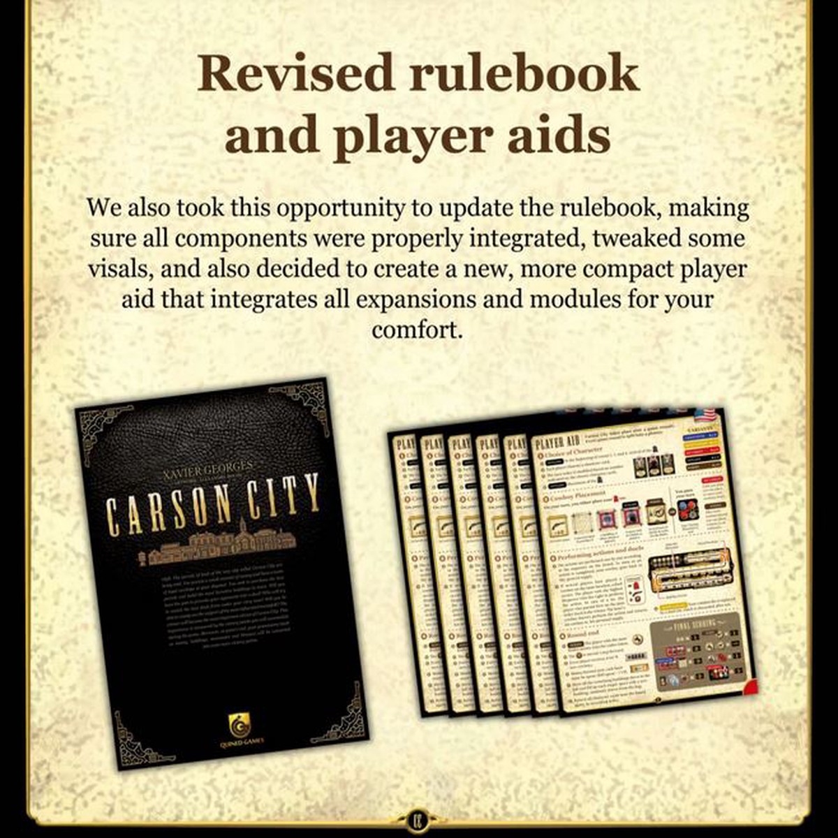 Carson City: Big Box - Rulebook an Player Aid Set (English)
