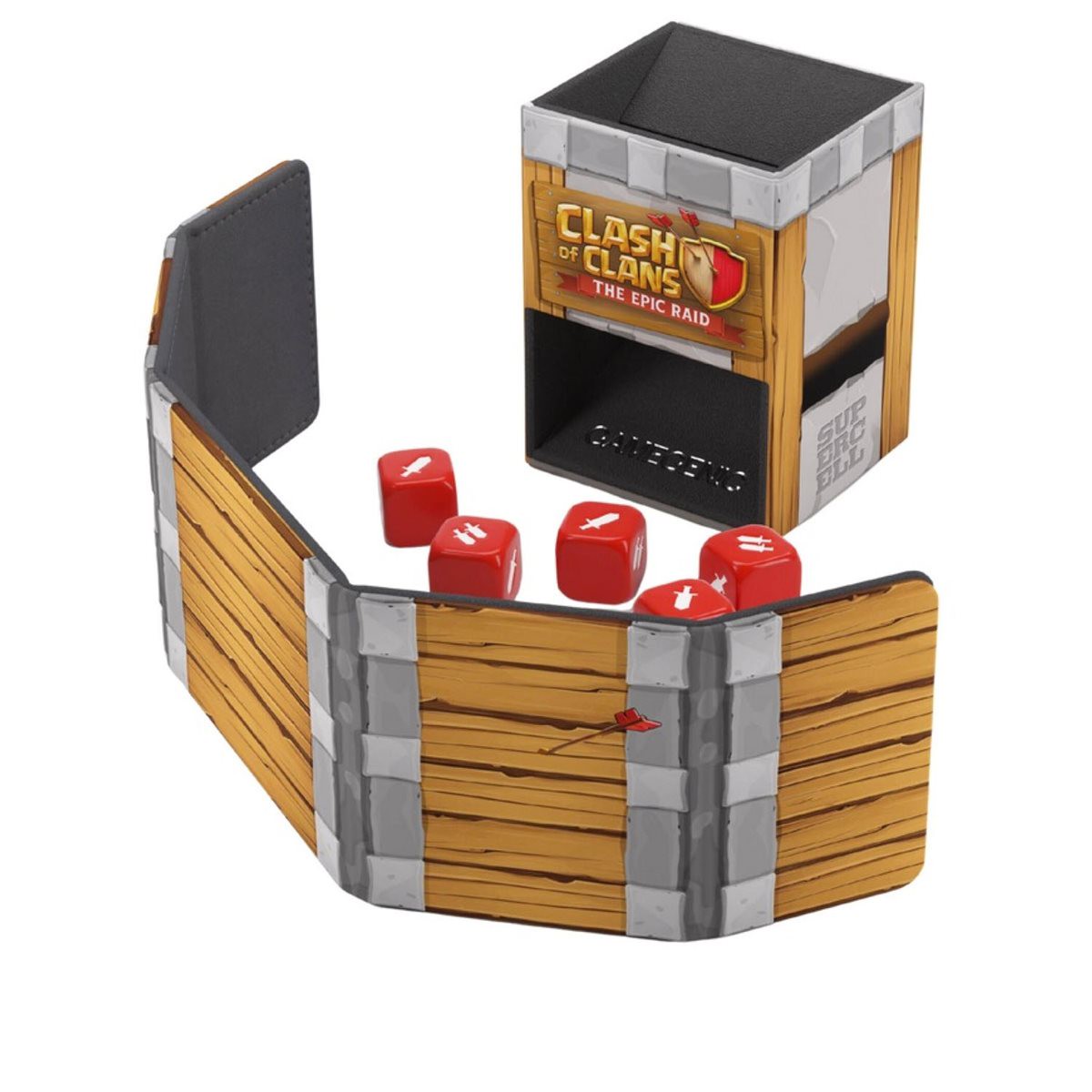 Gamegenic - Clash of Clans: Premium Ultra Compact Dice Tower Playmat