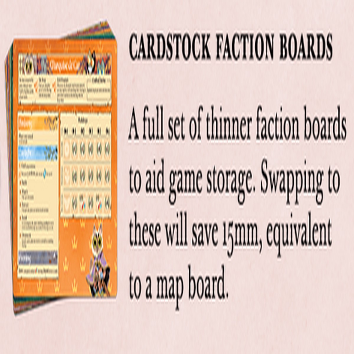 Root: Cardstock Faction Boards