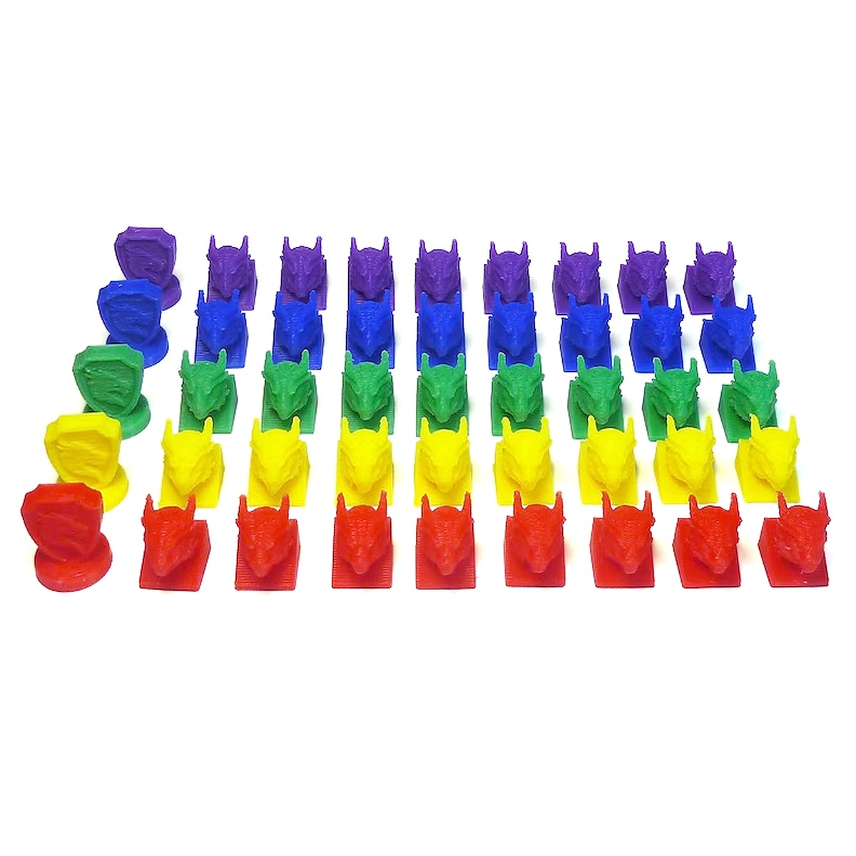 Top Shelf Gamer - Player Tokens compatible with Wyrmspan (Set of 45)