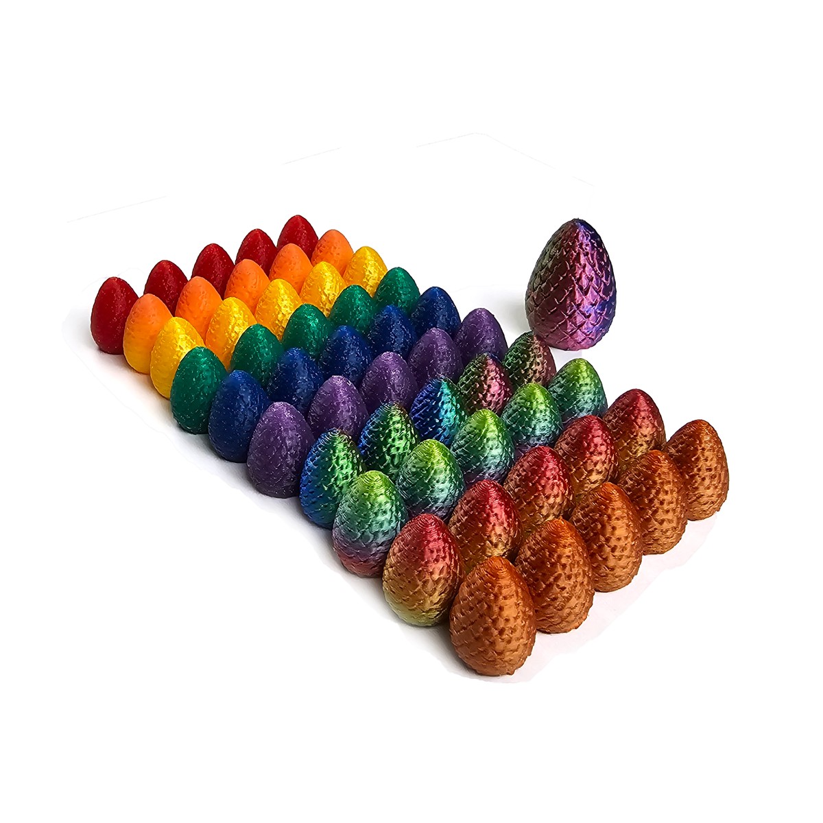 Top Shelf Gamer - Scaled Dragon Eggs compatible with Wyrmspan (Set of 51)