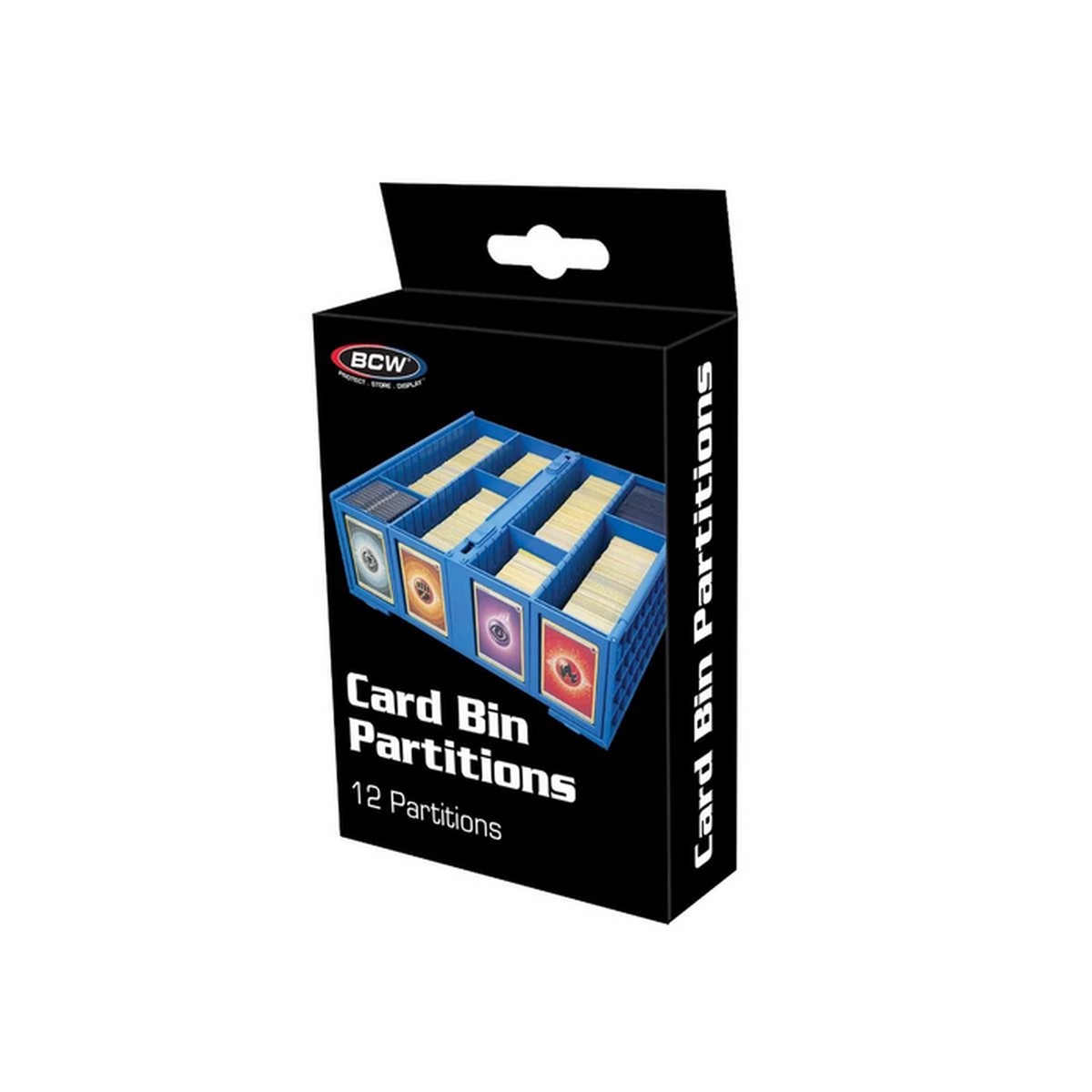 Graded Card Bin Partitions - Blue: 12 Partitions (Not The Graded Version)
