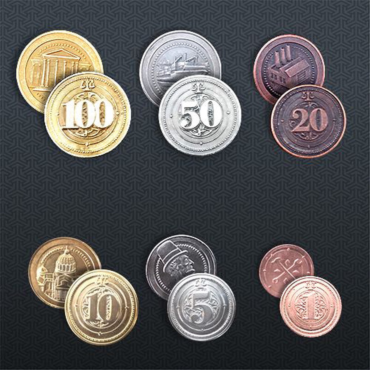 Hegemony: Deluxe Metal Coins