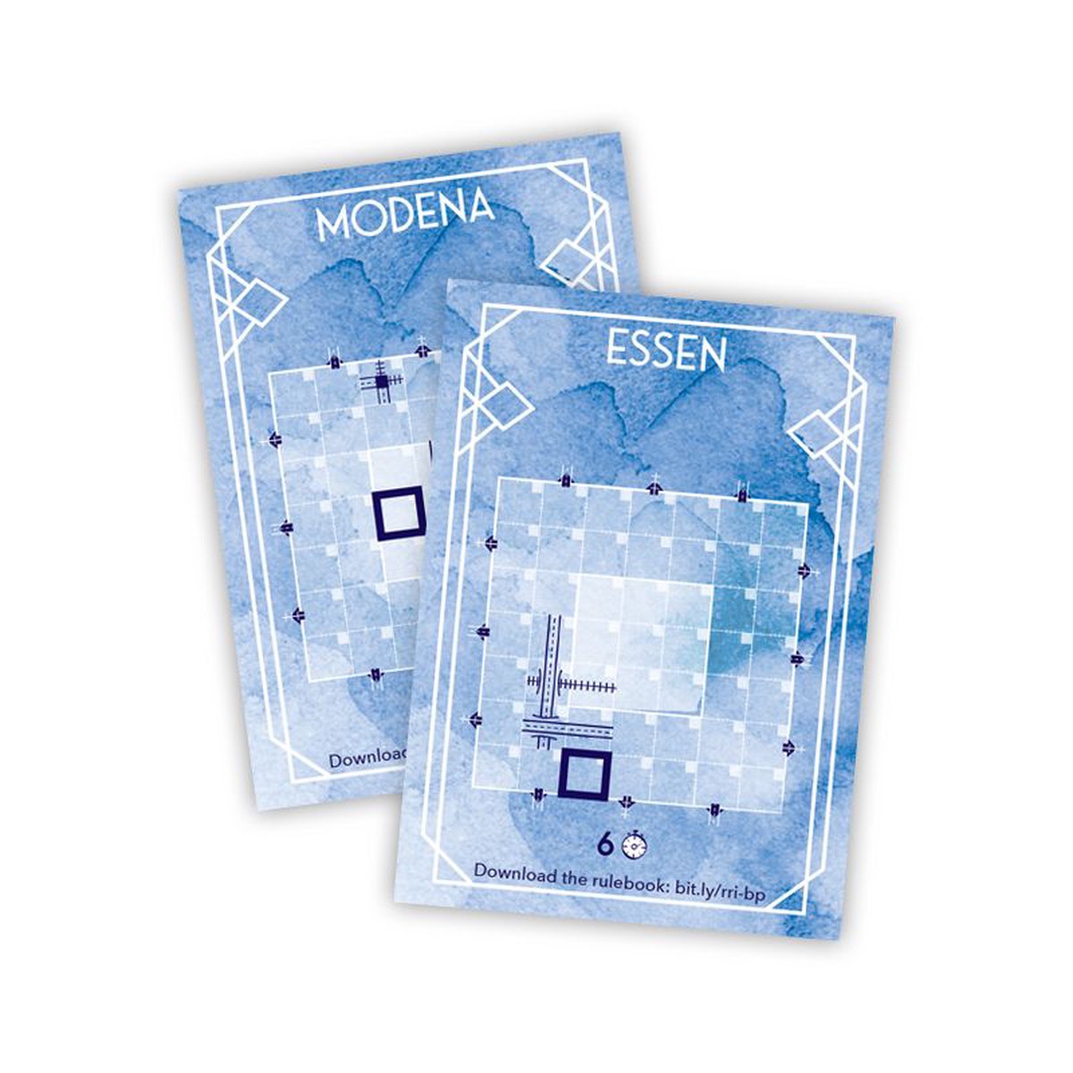 Railroad Ink Challenge Promo Modena Essen Blueprint Card