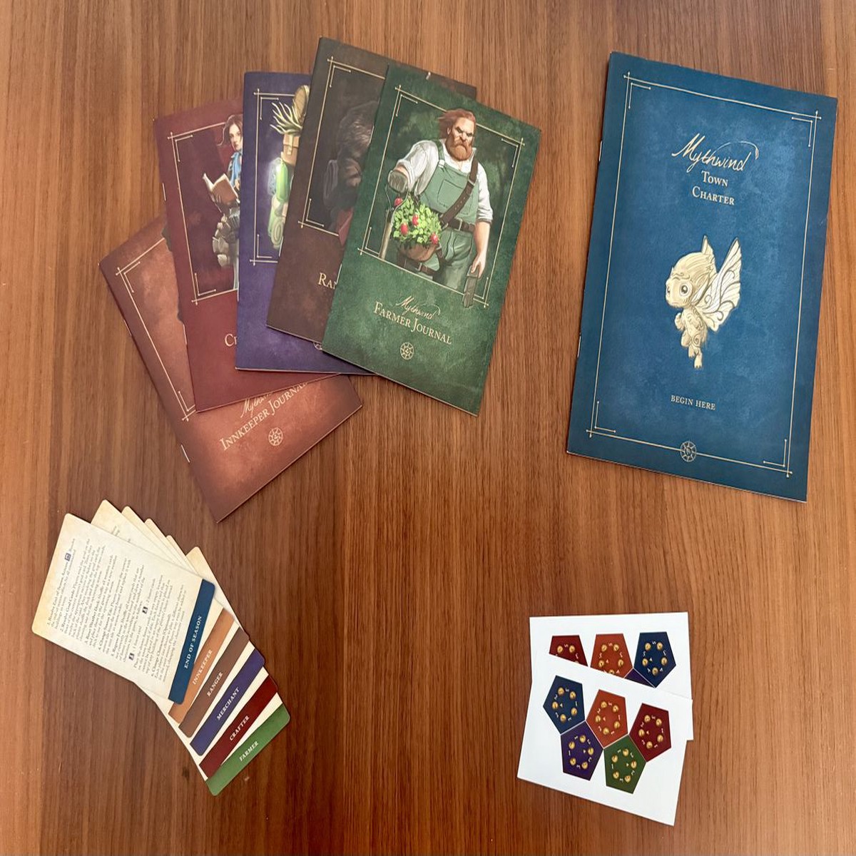 Mythwind: Revised Rulebooks and Reference Cards