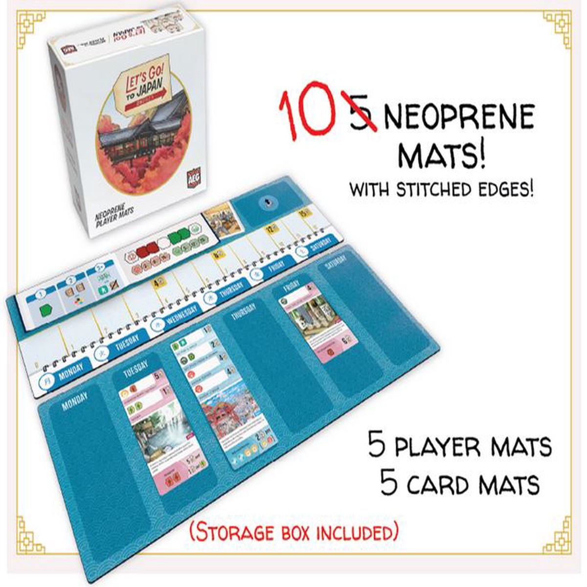 New Arrival Let's Go! To Japan: Neoprene Playmats