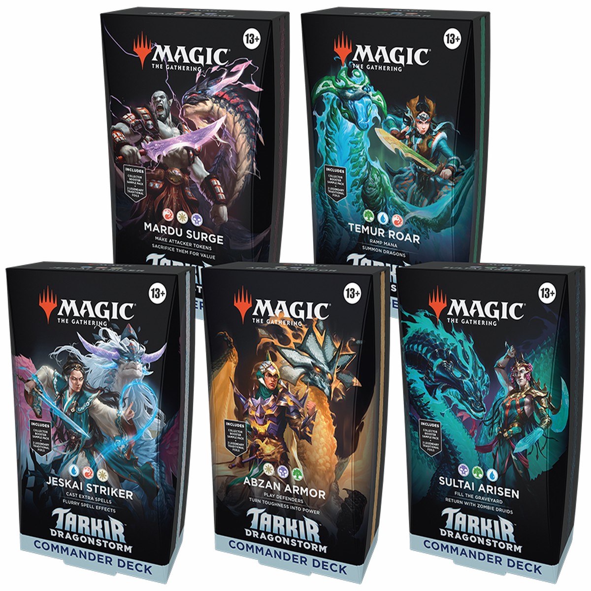 Magic: The Gathering - Tarkir Dragonstorm: Commander Decks (Set of 5)