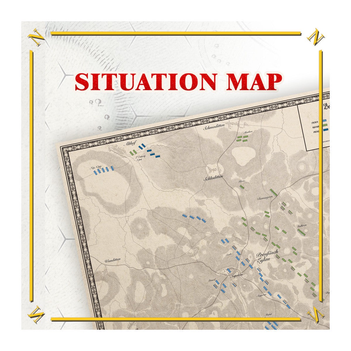 Battles of Napoleon: Volume I EYLAU 1807: Situation Map