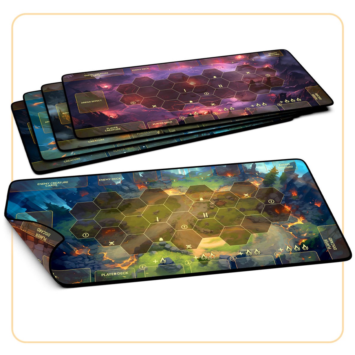 Dragon Eclipse: Playmats (Set of 5)