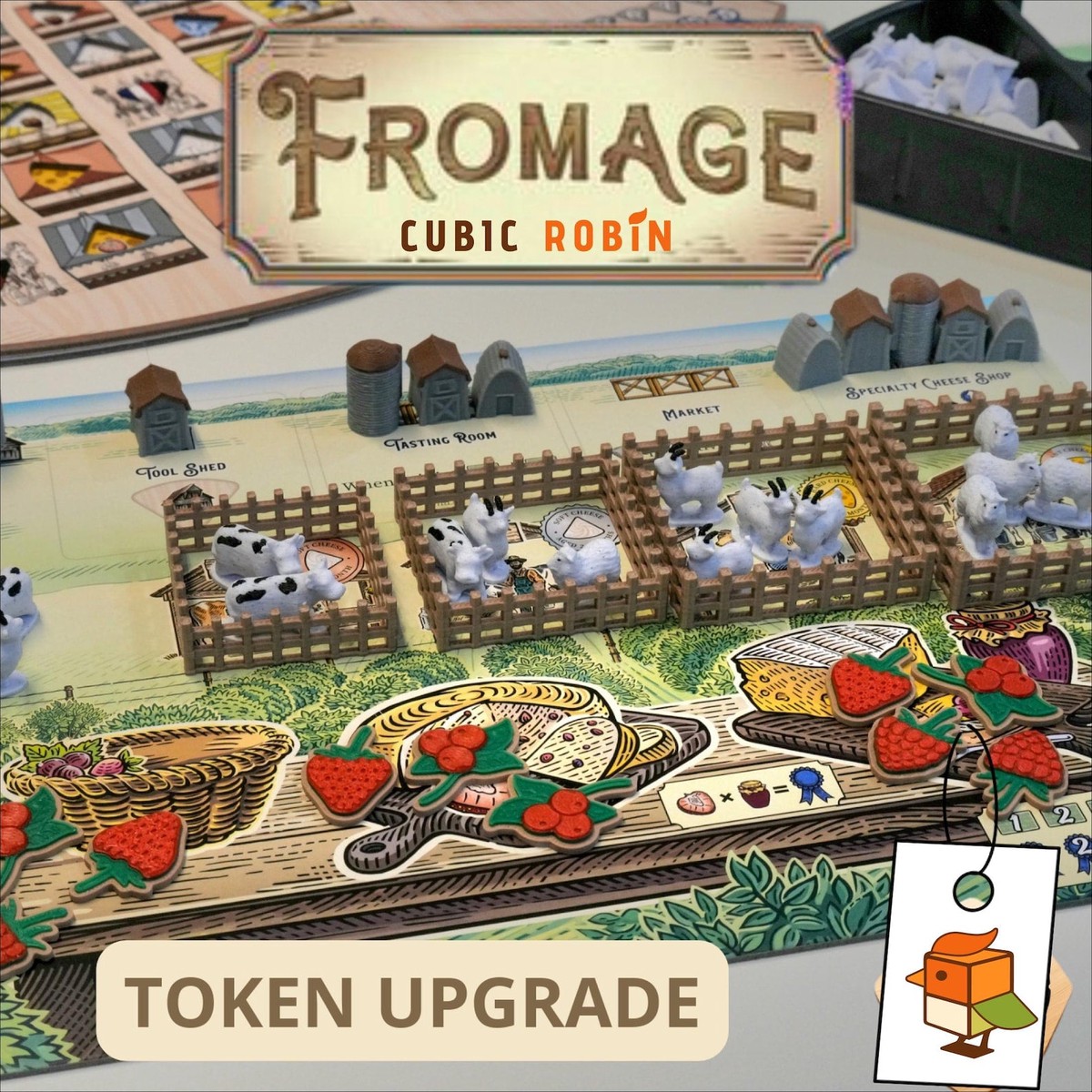 BGisGood - Fromage Board Game Resource Upgrade (Resource + Fence)