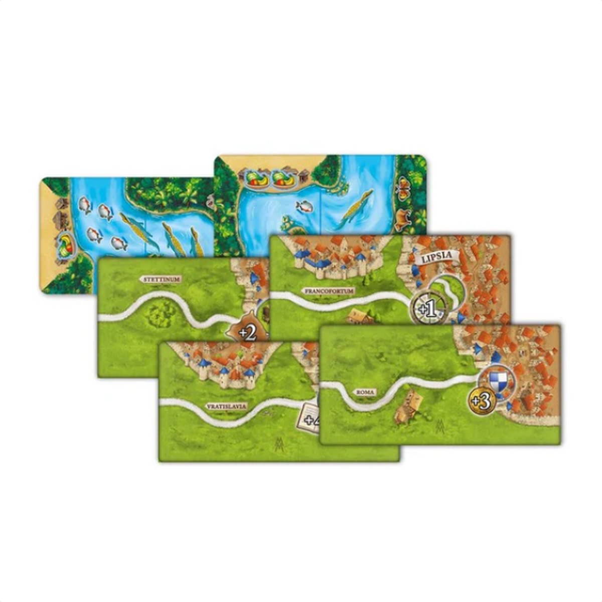 Carcassonne 3.0 Markets of Leipzig + Amazon (Mini Expansion) (Import)