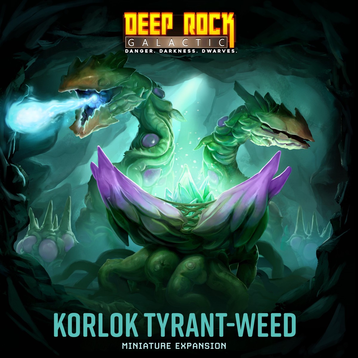 Deep Rock Galactic: The Board Game Korlok Tyrant-Weed Miniature Expansion