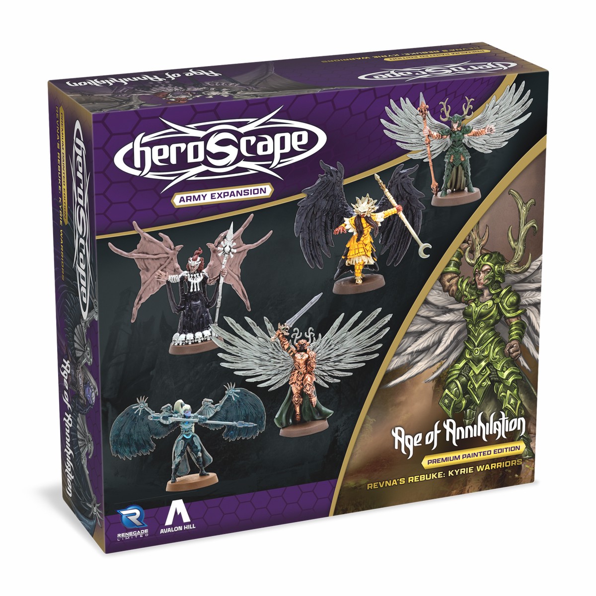 Heroscape: Revna's Rebuke Kyrie Warriors Army (Premium Painted Edition)