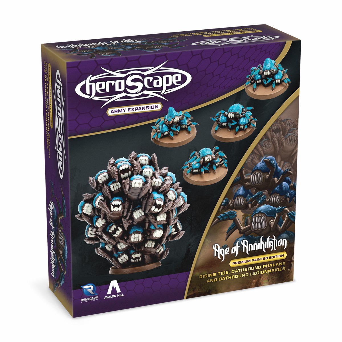 Heroscape: Rising Tide Oathbound Phalanx and Oathbound Legionnaires Army Expansion (Premium Painted Edition)
