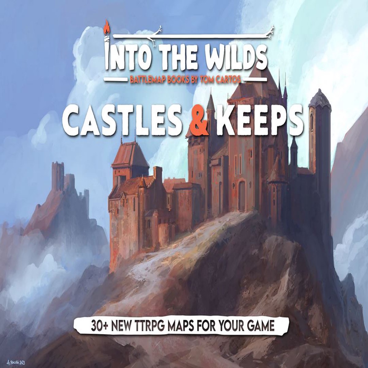 New Arrival Into the Wilds Battlemap Books - Castles & Keeps