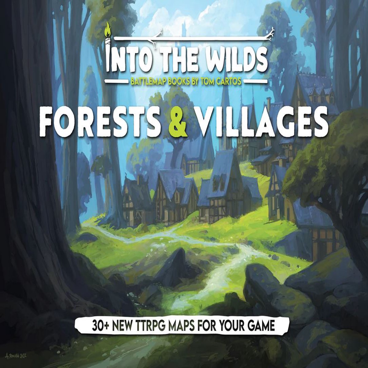 New Arrival Into the Wilds Battlemap Books - Forests & Villages