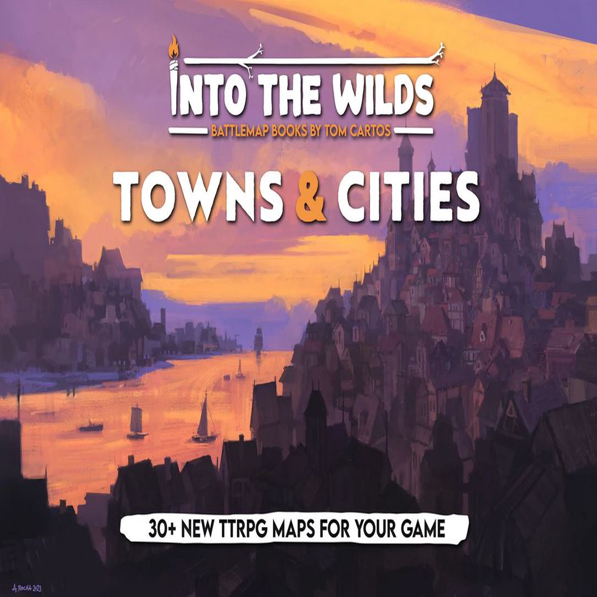 New Arrival Into the Wilds Battlemap Books - Towns & Cities
