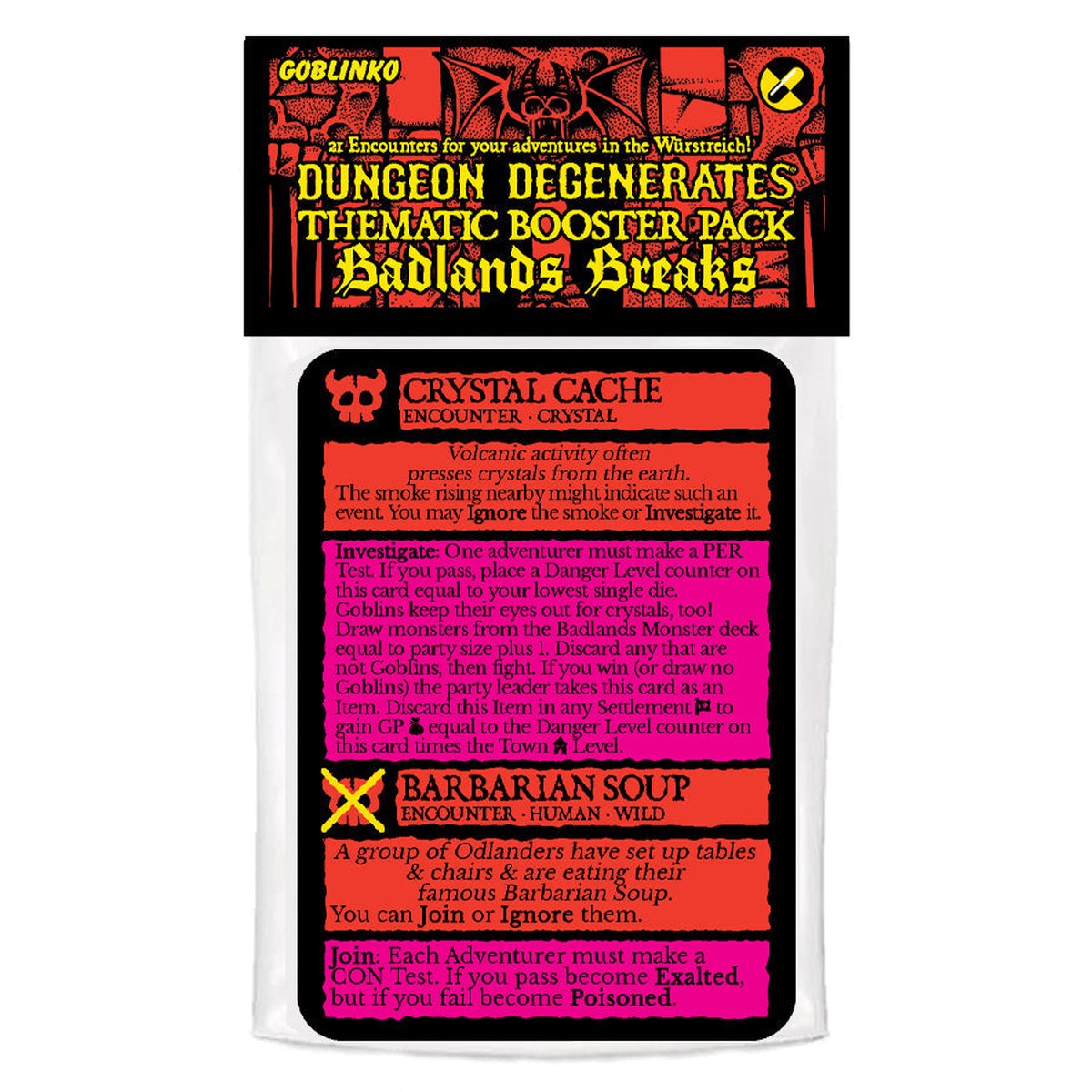 Dungeon Degenerates: Hand of Doom Booster Pack: Badlands Breaks
