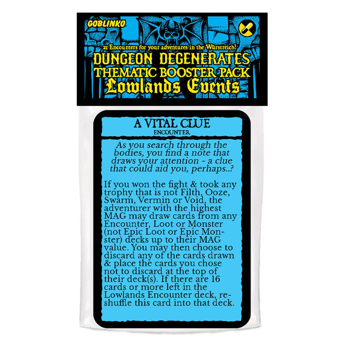 Dungeon Degenerates: Hand of Doom Booster Pack: Lowlands Events