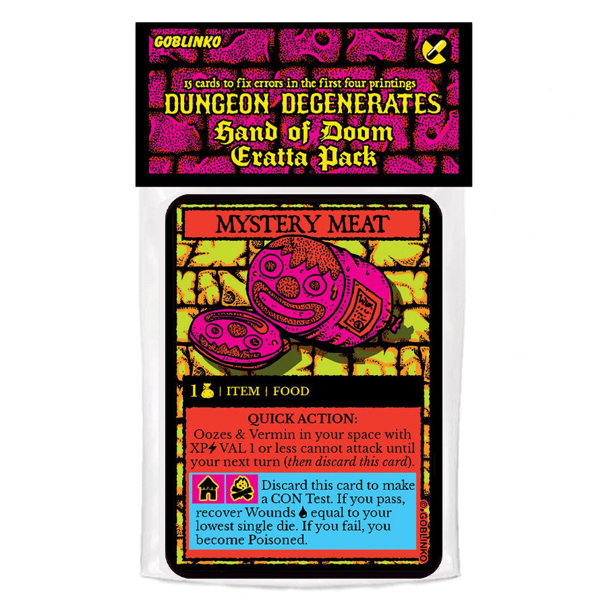 Dungeon Degenerates: Hand of Doom Errata pack