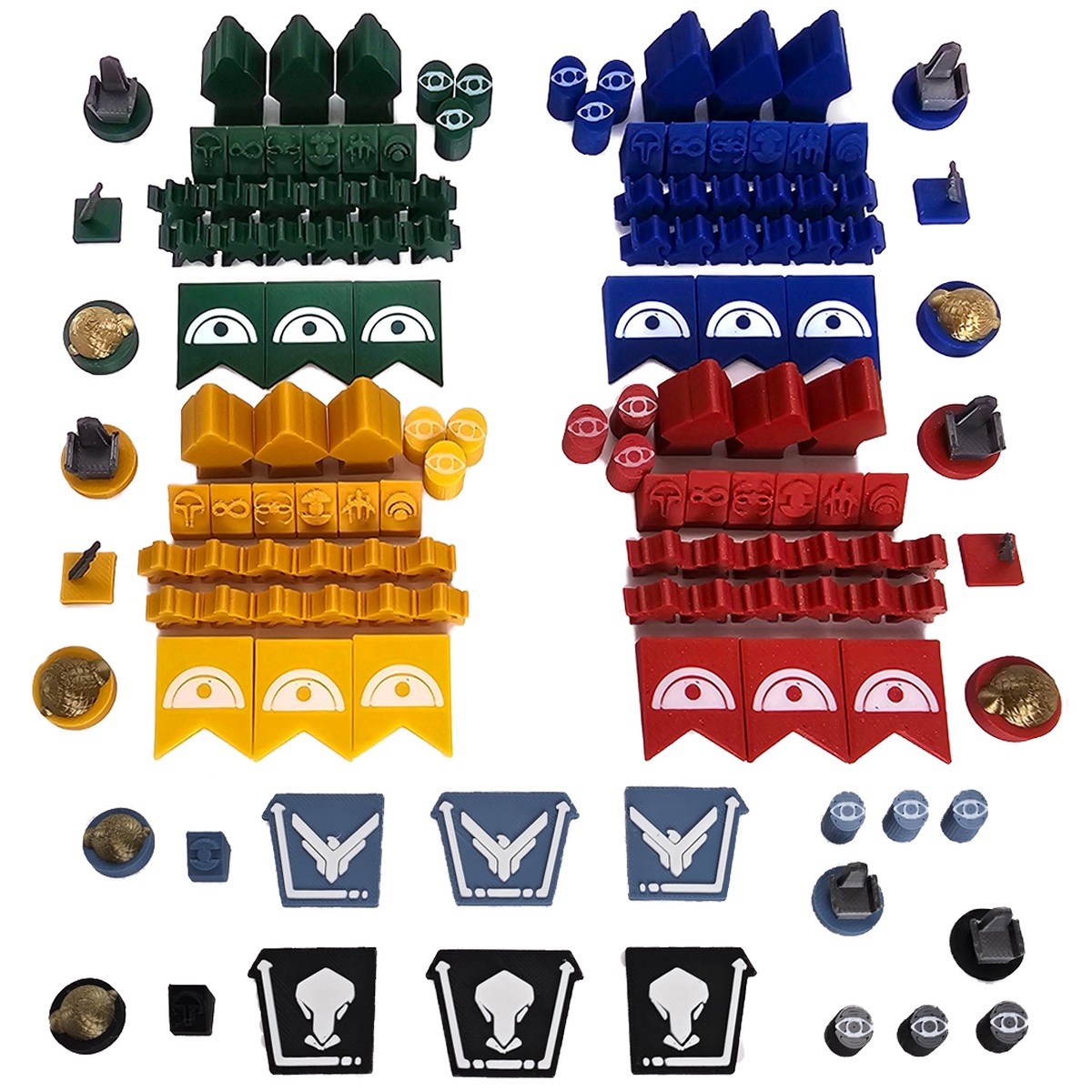 Top Shelf Gamer - Player Tokens compatible with Dune: Imperium Uprising (set of 138)