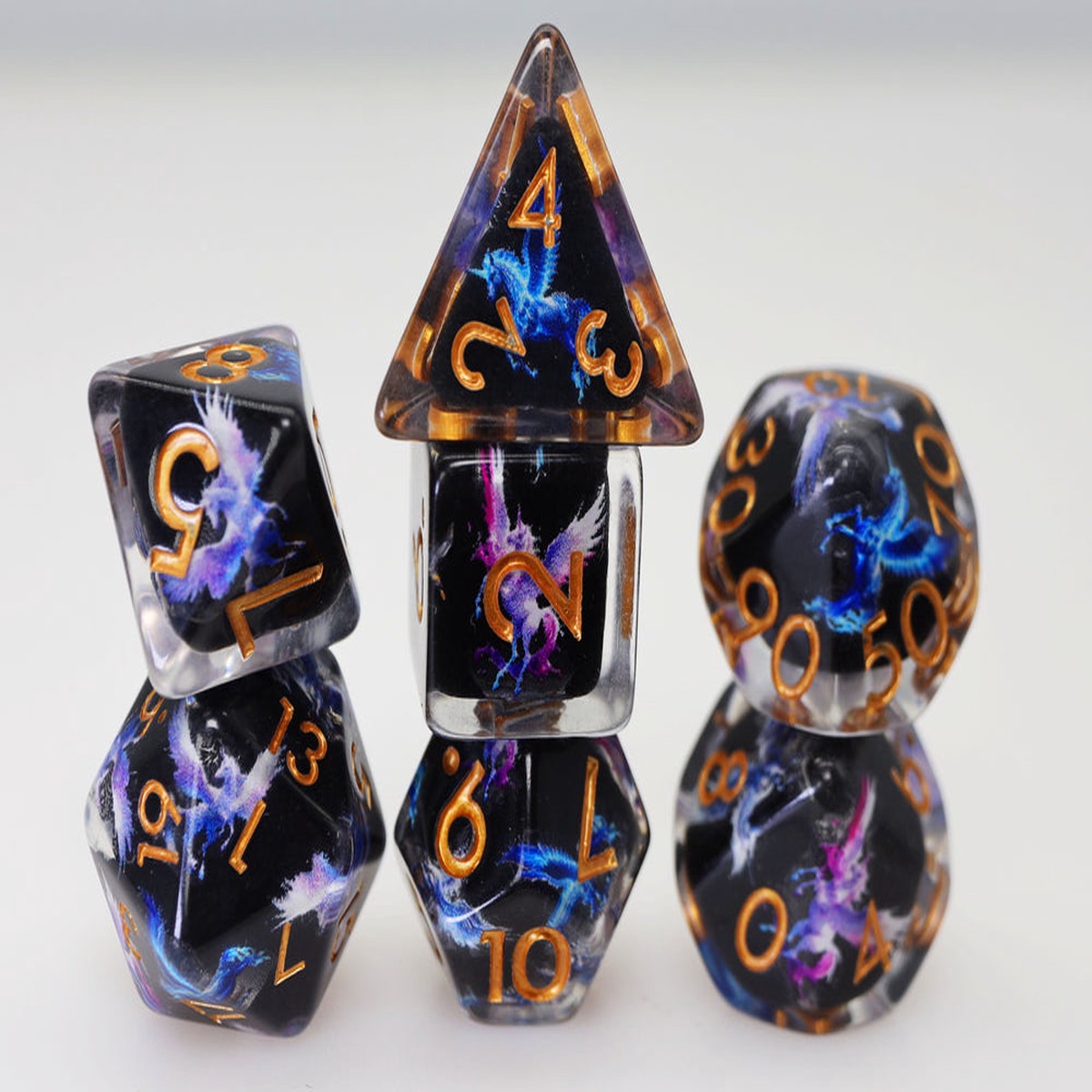 Dark Pegasus RPG Dice Set