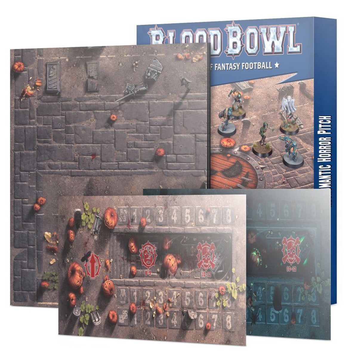 Blood Bowl Necromantic Horror Team: Double-Sided Pitch & Dugouts