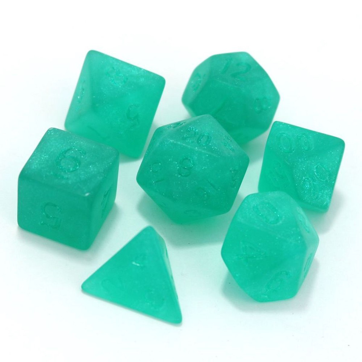Die Hard Dice 7ct Polyhedral Project Dice Set - Frosted Haruko