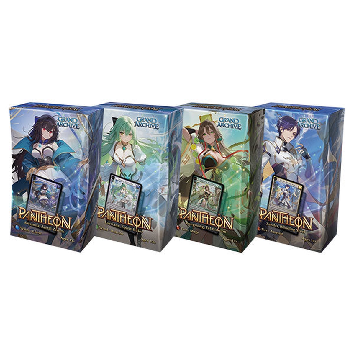 Grand Archive TCG: Radiant Origins- Pantheon Deck Set (4 Decks)