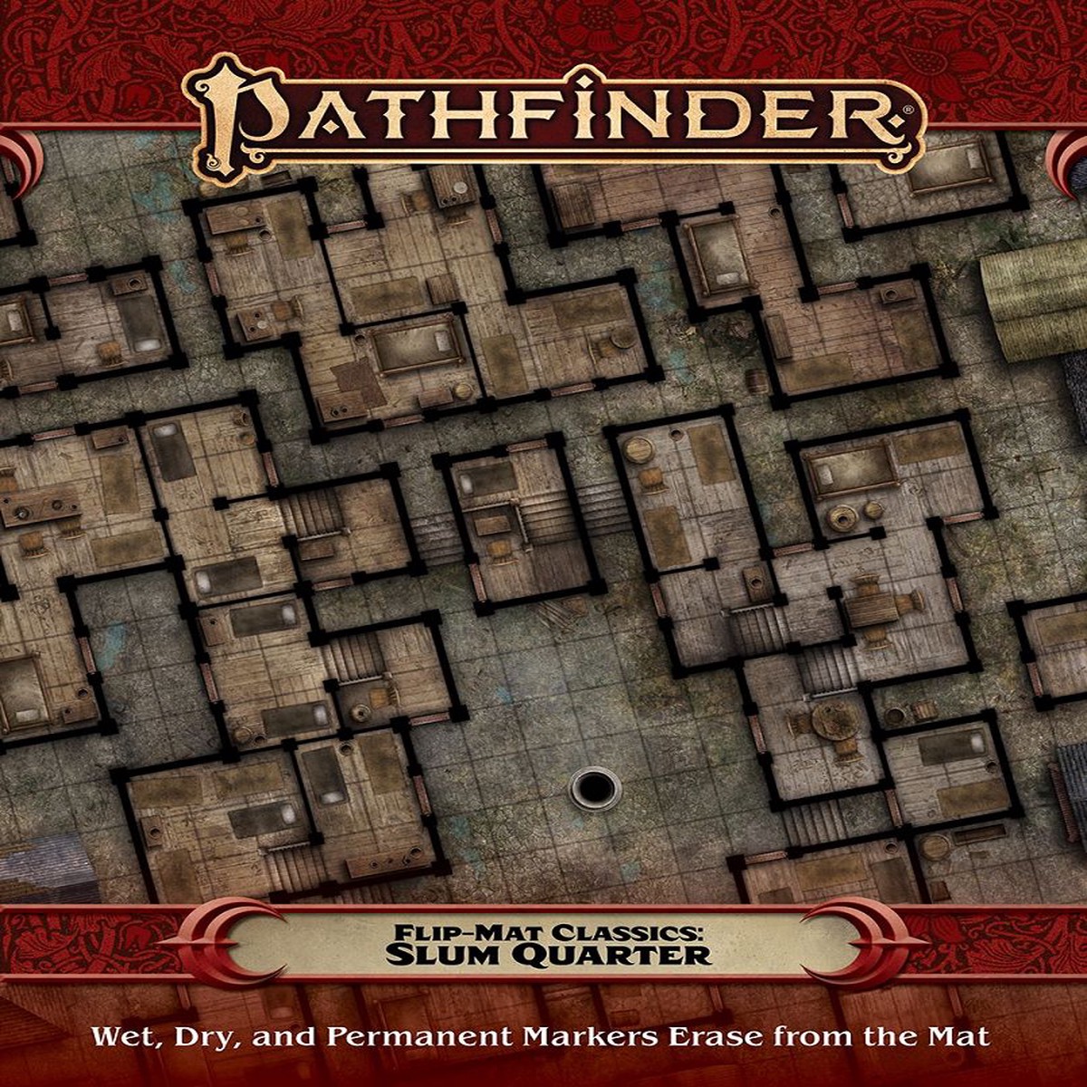 Pathfinder 2e RPG Flip-Mat Classics Slum Quarter