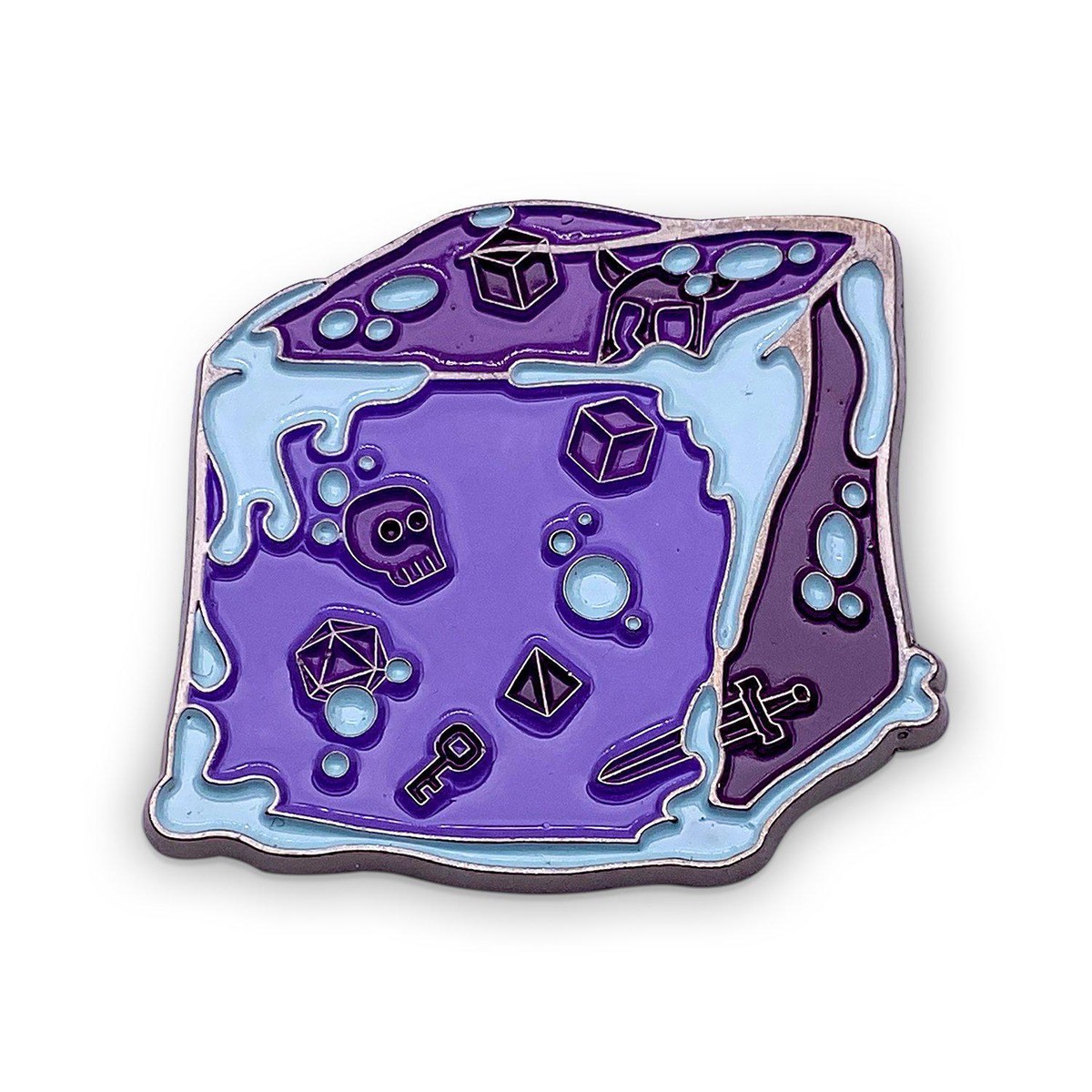 Pins: Gelatinous Cube Purple