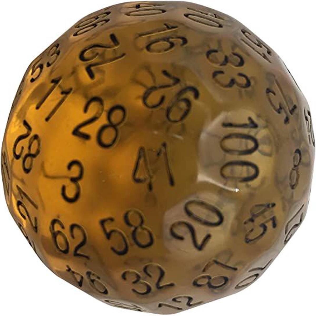 Single D100 Translucent Amber