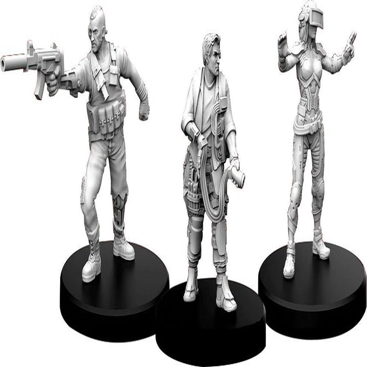 Cyberpunk Red RPG: Edgerunners A - Solo, Tech, and Netrunner Miniatures