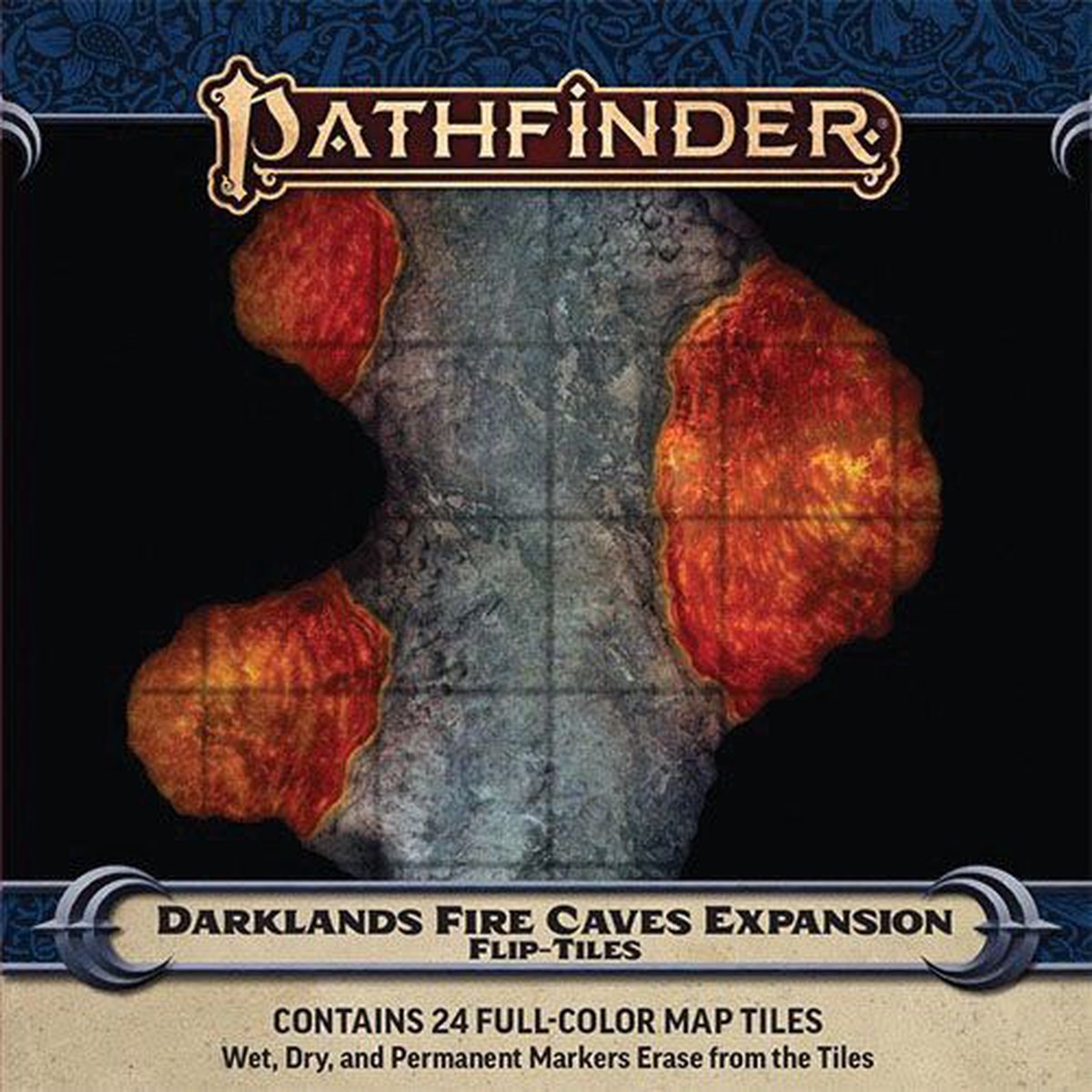Pathfinder Flip-Tiles Darklands Fire Caves Expansion