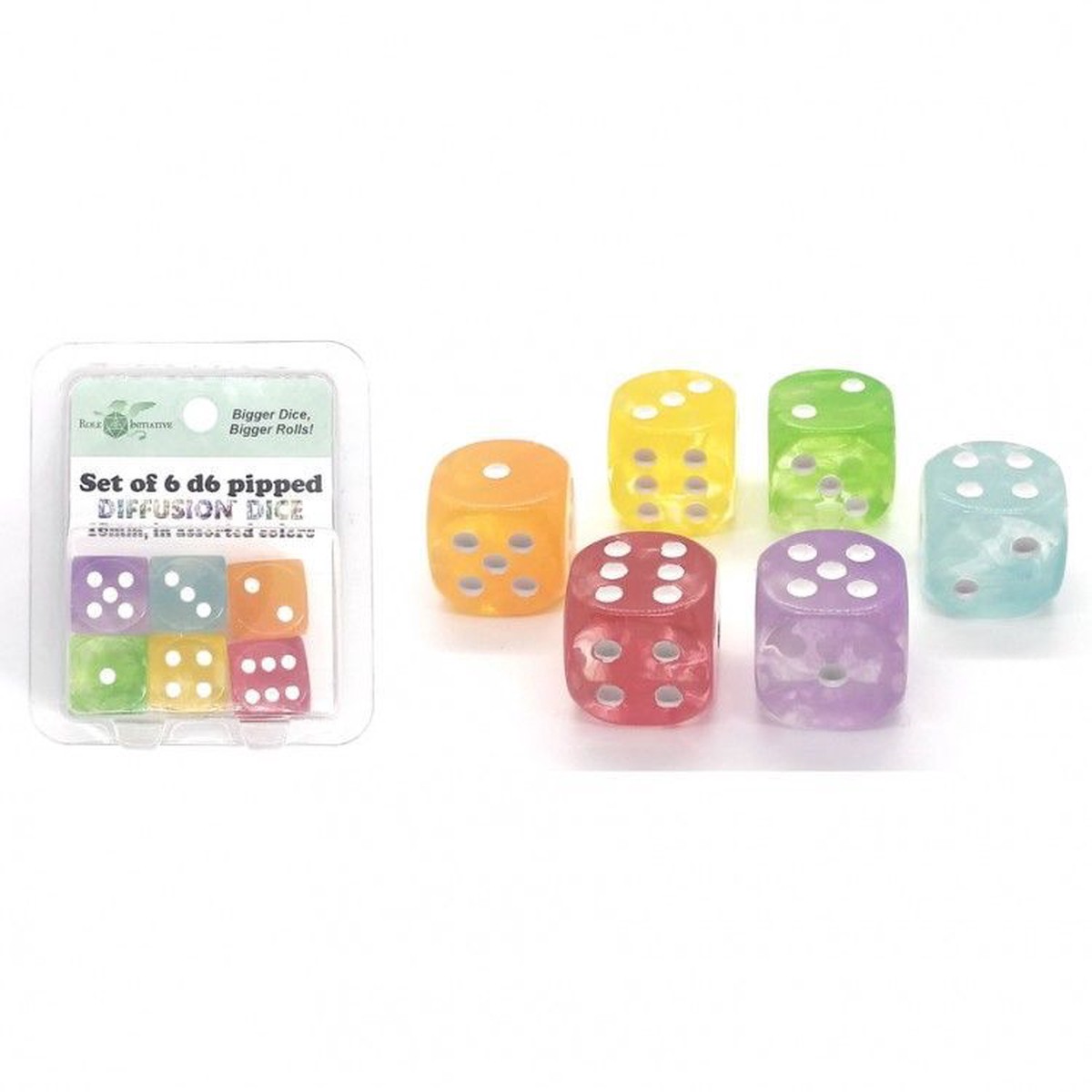 Role4Initiative Diffusion 18mm High-Visibility 6ct D6 Set