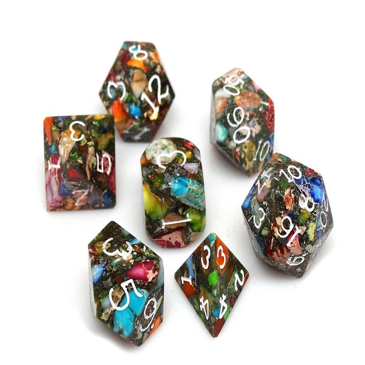 Wizard Stone Arcadia 7ct Polyhedral Dice Set