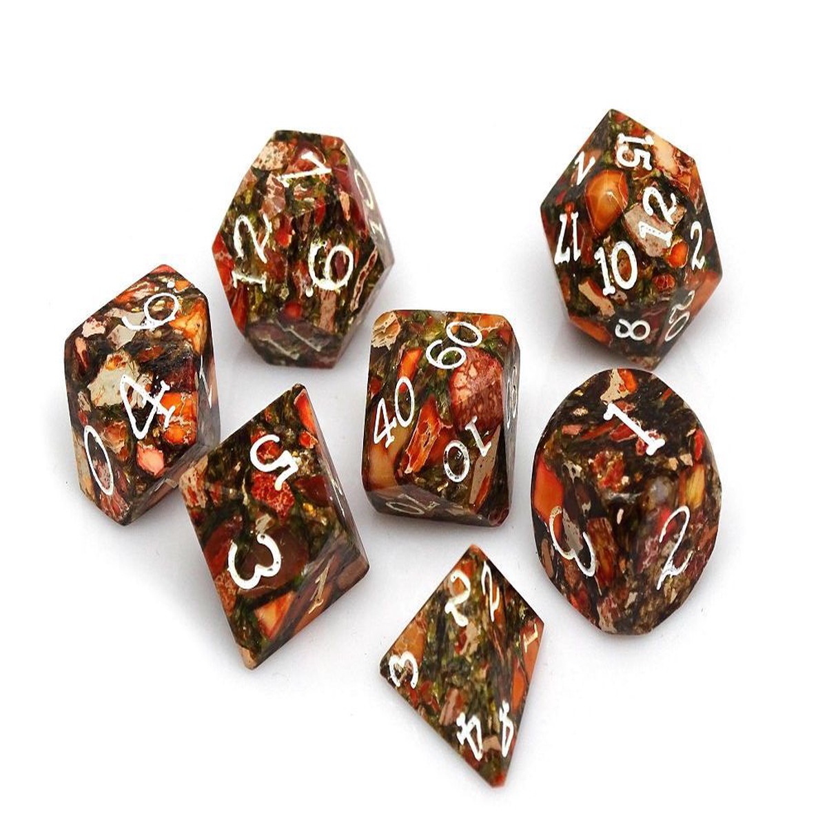 Wizard Stone Badlands 7ct Polyhedral Dice Set