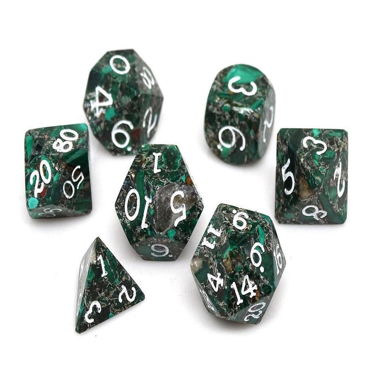 Wizard Stone Shire Stone 7ct Polyhedral Dice Set
