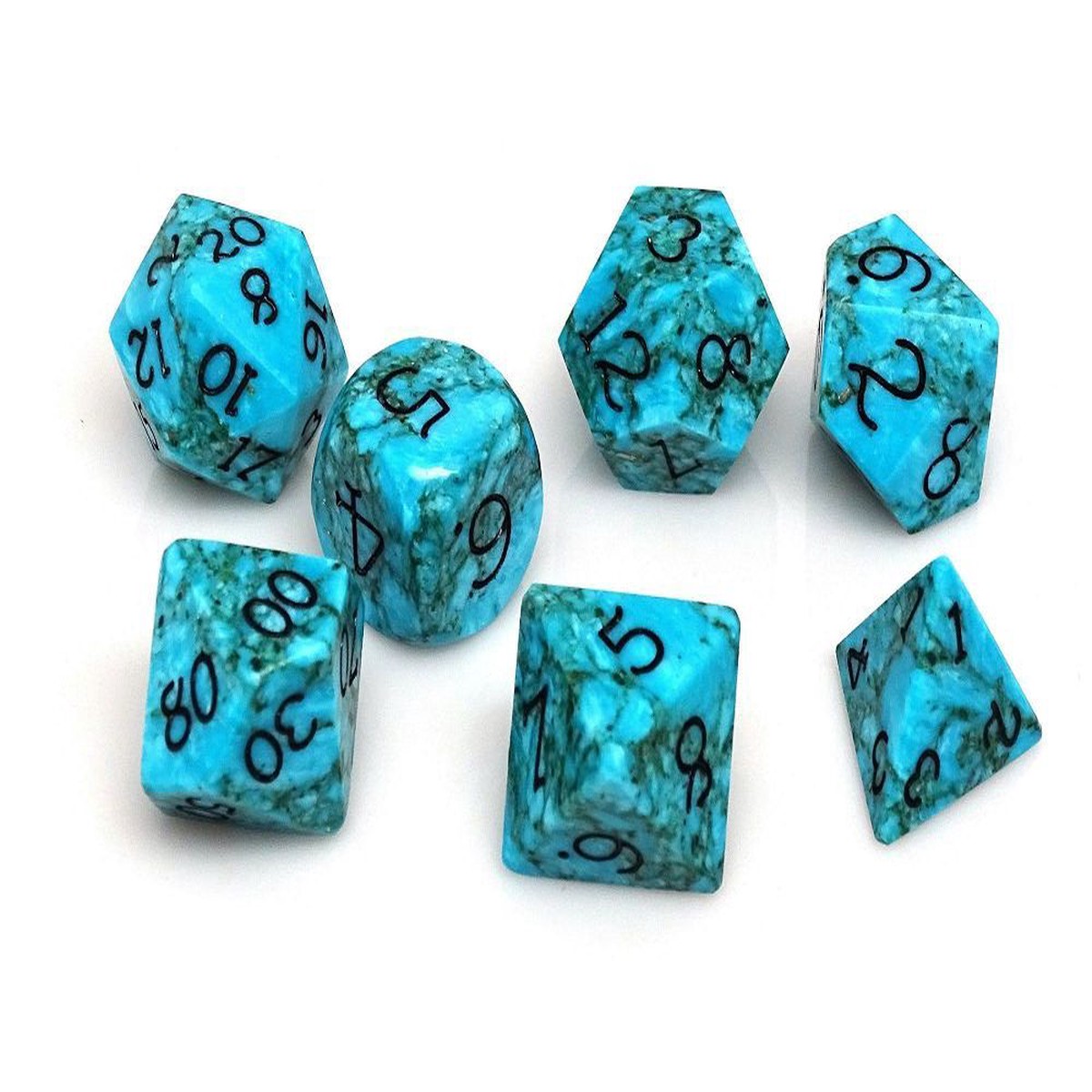 Wizard Stone Vast Oceans 7ct Polyhedral Dice Set