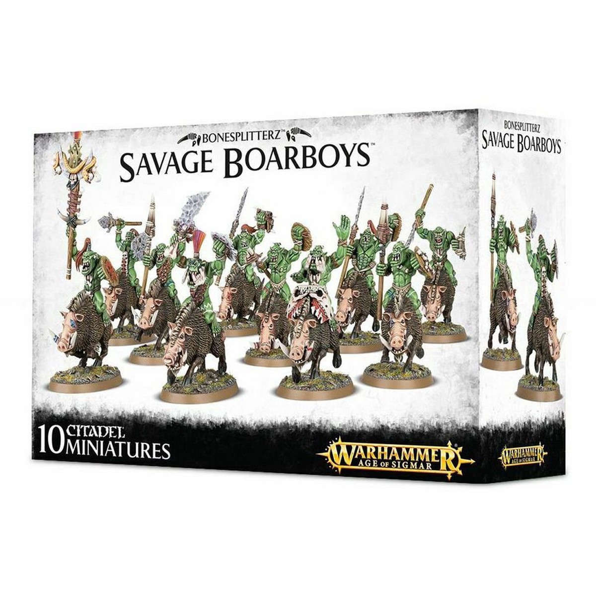 Age of Sigmar Bonesplitterz Savage Boarboys