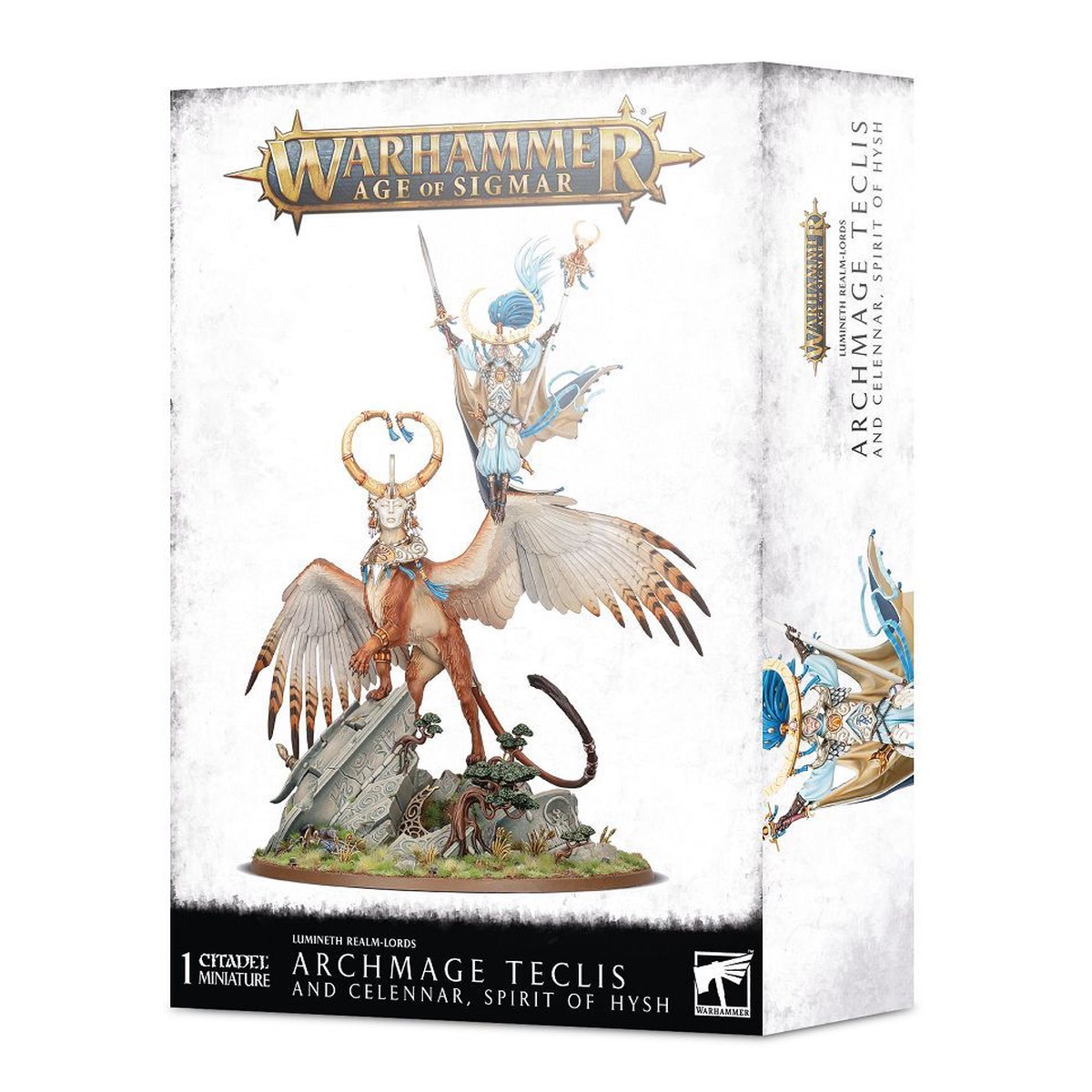 Age of Sigmar Lumineth Realm Lords: Archmage Teclis and Celennar, Spirit of Hysh