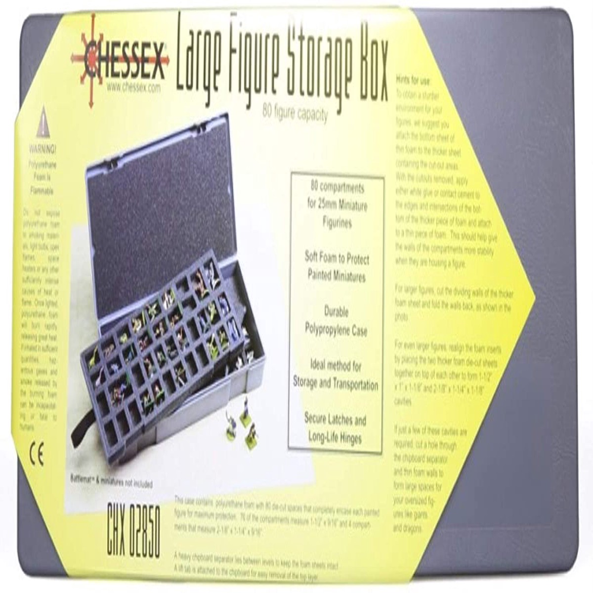 Chessex Large Figure Storage/80 (02850)
