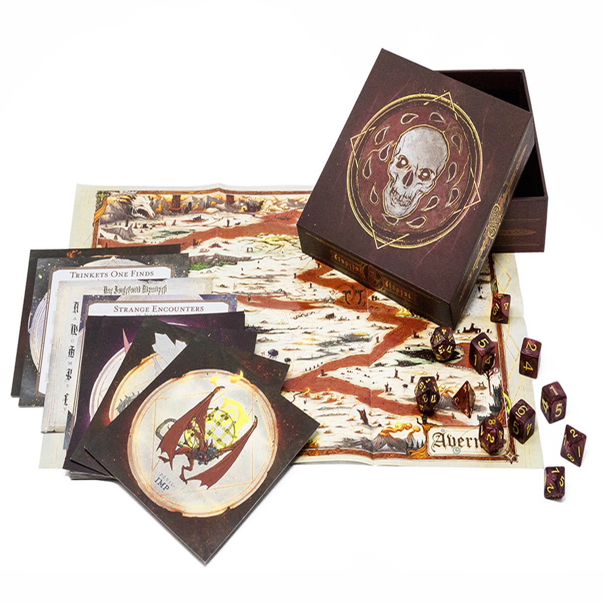 D&D 5e Baldur's Gate Descent into Avernus Dice & Miscellany Set